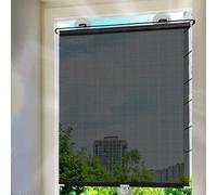 Store Enrouleur Occultant 40x60cm sans Perçage Installation Facile Noir Rideau 60% Opaque Protection Solaire Isolation Thermique Fenêtre,Amovible-pour Chambre,Salon,Bureau,Voiture