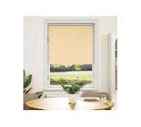 vidaXL Store enrouleur occultant 84,4 x 175 cm Beige Fenêtre Chambre à coucher