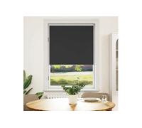 vidaXL Store Enrouleur Occultant 84,4x175cm Noir Fenêtre Chambre à Coucher
