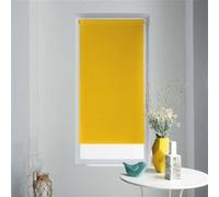 Douceur d'Intérieur, Store Enrouleur Occultant (90 x 180 cm) Occult Jaune, Polyester