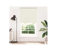 vidaXL Store enrouleur occultant Blanc cassé 140 x 230 cm Tissu