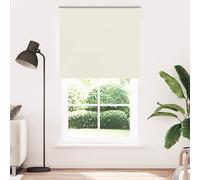 vidaXL Store enrouleur occultant Blanc cassé 140 x 230 cm Tissu