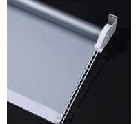 Store enrouleur occultant imperméable à isolation thermique pour fenêtre, maison, bureau, salle de bain, pièce - Gris foncé, 105 x 200 cm