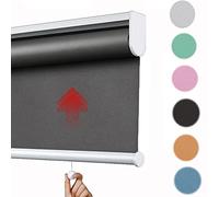 Store enrouleur occultant sans fil avec hausse automatique, imperméable et protection UV, 60 % de blocage de la lumière, taille personnalisée pour la maison et le bureau (l 110 x 150 cm)
