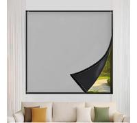 Store Enrouleur Occultant sans Perçage 210 x 220 cm, sans Perçage, Facile à Installer, 100% Occultant Protection Vie Privée Store Occultant Portable Rideaux avec Ruban adhésif pour Grenier, Gris