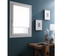 Store Enrouleur Occultant Sans percer - 62 x 170cm-Blanc cassé Blanc G