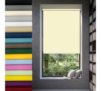 Store Enrouleur Occultant Thermique 70 x 100 cm Store Enrouleur Opaque, Tissu Isolant Thermique Intérieurs Facile à Montage, Protection de Privée pour Chambre, Bébé Chambre, Bureau, Beige