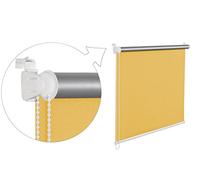 STORE eNROULEUR oCCULTANT tHERMOROLLO jAUNE 45 x 200 cm sTORE à 100 % aVEC tHERMOBESCHICHUNG aBDUNKLUNG sEILZUGHALTER