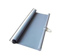 Store enrouleur occultant type ressort sans perçage Rétractable Automatique Protection UV Temporaire Opaque Idéal pour salle de bain et bureau 140 x 150 cm