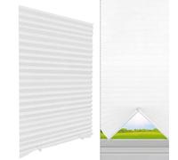 Store enrouleur plissé compact pour protection solaire sans perçage et faible entretien pour différents types de fenêtres (90 x 150 cm)