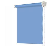 Store enrouleur pour fenêtre de bureau - Rideau translucide - Fixations durables - Store thermique facile à installer (120 x 160 cm, bleu)