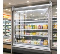 Store Enrouleur PVC Transparent Rideau de Protection Contre la Pluie | Store Vertical Extérieur coupe-vent Bâche Imperméable Store Pare-Pluie pour Préau Ccommerce Pergola Balcon baie vitrée