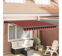 Store enrouleur rétractable 3,5 x 2,5 m en tissu et aluminium - 100 % polyester avec revêtement PU - Parfait pour le jardin, la terrasse et le balcon - Résistant aux intempéries et durable
