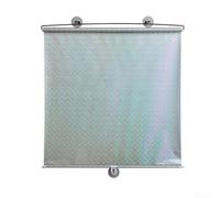 Store enrouleur rétractable avec ventouse, montage sans perforation, convient pour voiture et bureau, fabriqué en PVC pour une protection constante contre la lumière du soleil (125 x 50 cm)