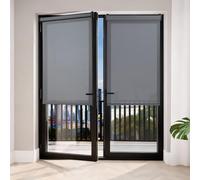 Store Enrouleur sans perçage Screen Premium. Facile à Installer avec Clips pour Fenêtre ou Porte, Kit de Montage Inclus, Protection Thermique Solaire Couleur Gris foncé Premium 60x180 cm STORESDECO