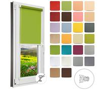 Store Enrouleur sans Perçage Store Intérieur à Rouleau sur Mesure pour Fenêtre et Porte Protection Solaire Largeur 30 à 129 cm Hauteur 150/220 cm