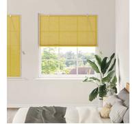 Store enrouleur tamisant bambou jaune 140 x 160 cm - VIDAXL