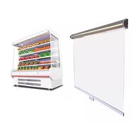 Store enrouleur thermique anti-poussière pour stockage des aliments personnalisable, affichage autoportant pour réfrigérateur, taille : 110 x 160 cm, parfait pour la maison et la cuisine