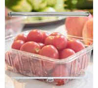 Store Enrouleur Transparent Anti-poussière for Garder La Fraîcheur, Matériau Pet De Qualité Alimentaire, Respirants, for Réfrigérateur De Supermarché Personnalisable(W145xH150cm(57x59in))