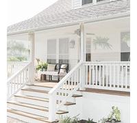 Store enrouleur transparent - Bâche imperméable pour tonnelles d'extérieur, restaurants et salons - Couverture de fenêtre en PVC imperméable - Disponible en 75/95/115/135/155 cm de largeur (155 x 255