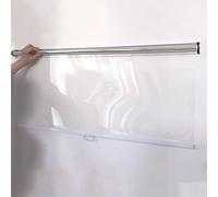 Store Enrouleur Transparent Fraîcheur Anti-poussière,Imperméable,Isolant Thermique,Rideau Télescopique pour Fenêtre Armoire Vitrine Réfrigérateur,avec Accessoires,Personnalisable (W*H:145x100cm)