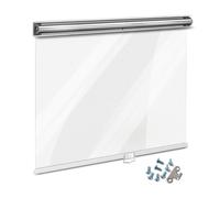 Store Enrouleur Transparent Fraîcheur,Rideau en Plastique Qualité Alimentaire Pet,Anti-poussière,Respirant,avec Poignée,pour Congélateur Armoire Vitrine,Largeur x Hauteur (105cm x 150cm)