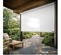 Store enrouleur vertical perméable avec manivelle - l.1,98 x H.2,4 m - Shadow Comfort