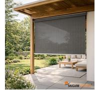Store enrouleur vertical perméable avec manivelle - l.1,98 x H.2,4 m - Shadow Comfort