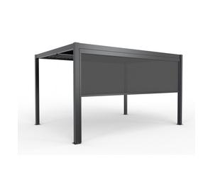 Store enrouleur vertical pour pergola - motorisé - l.3,7 x H.2,18 m - Ximax