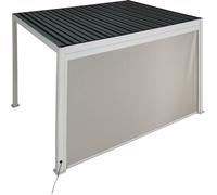 Store EVORA Argile Pour Côté 4 m - 3,7 Acier, Aluminium, Texaline Hespéride