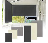 Store extérieur FIVMEN Store vertical Ombrage store balcon extérieur Store pare-soleil store balcon protection UV (140*140cm, gris)
