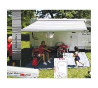 Store F45S 260 Fiamma - L store: 263cm - Toile: Royal Gris - Boitier: blanc.