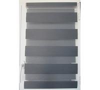 Store fenêtre Enrouleur Jour-Nuit, 4 Couleurs et 30 Tailles, Pose Rapide et Facile sans perçage, de MadeInNature® (Largeur Tissu Store 25 cm x Longueur 180 cm, Anthracite)