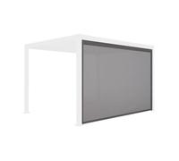 Alice's Garden - Store pour pergola bioclimatique - Triomphe - 400cm, aluminium et textilène - Gris