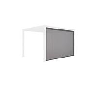 Store gris pour pergola bioclimatique - Triomphe - 3x4 m aluminium et textilène
