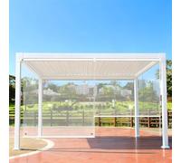 Store Imperméable, Anti-Poussière Isolation Thermique | Rideau en PVC Transparent Enroulable Volets pour Jardin Extérieur, Balcon, Salle De Bain, Chambre(W120xH160cm)
