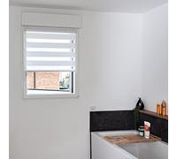 Store Jour Nuit L 72 cm x H 150 cm blanc sans perçage
