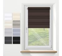 Store Jour Nuit Sans Percage, Store Occultant, Store Enrouleur, Protection de Privée, sur Mesure, Largeur: 30-120 cm, Hauteur: 60-220 cm,27 Couleurs,Facile à Installer avec Clips pour Fenêtre ou Porte