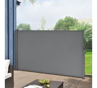 pro.tec Brise-Vue pour Balcon Terrasse Jardin Store Latéral Pare-Soleil Protection Intempéries UV Vie Privée Acier Polyester 160 x 300 cm Gris Ardoise