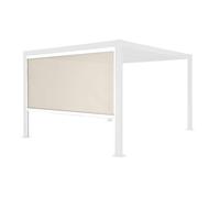 Store latéral 3m blanc pour pergola bioclimatique Palace