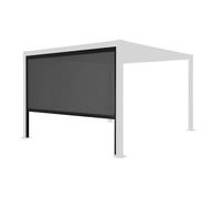 Store latéral 3m noir pour pergola bioclimatique Palace