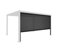 Store latéral 4m noir pour pergola bioclimatique Palace