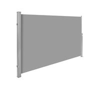 Store latéral brise-vue cm en aluminium avec enrouleur gris