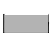 Canisse brande brise vent et brise vue Outsunny Store latéral brise-vue paravent rétractable de jardin dim. 4L x 1,80H m alu. polyester haute densité gris