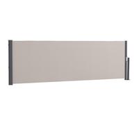 Outsunny Store latéral Brise-Vue paravent rétractable dim. 3L x 1H m alu. Polyester Anti-UV Haute densité 180 g/m² Gris