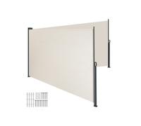 Store latéral - TECTAKE - Store double extensible avec mécanisme résistant aux intempéries en polyester 160 x 600 cm - Beige