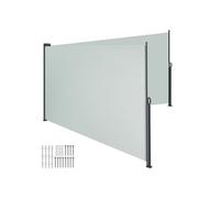 Store latéral double - TECTAKE - Store latéral double extensible résistant aux intempéries 200 x 600 cm - Gris