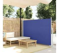 Store Latéral Extensible Extérieur,Brise Vue Rétractable en Polyester Résistant UV,Auvent de Terrasse avec Enrouleur Automatique,Paravent Exterieur Retractable pour Jardin/Balcon,Bleu,300 x 140 cm