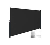 TECTAKE - store latéral - Auvent latéral extensible Iris, opaque, résistant aux intempéries, 180 x 300 cm - acier - polyester