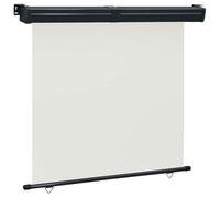 Store Latéral Extérieur Rétractable, Brise Vue et Pare-Soleil, Toile Polyester Résistante aux UV, Enrouleur Aluminium, Auvent de Terrasse, Montage Mur/Plafond, Crème, 165 x 250 cm